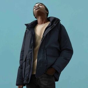 NWT Everlane ReNew Short Parka Men’s S Black Primaloft Puffer Coat Jacket Hooded